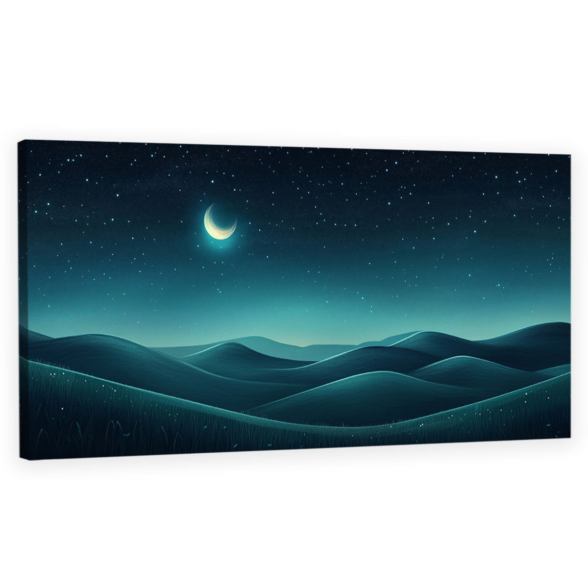 Dreamy Moon Boho Wall Decor Canvas