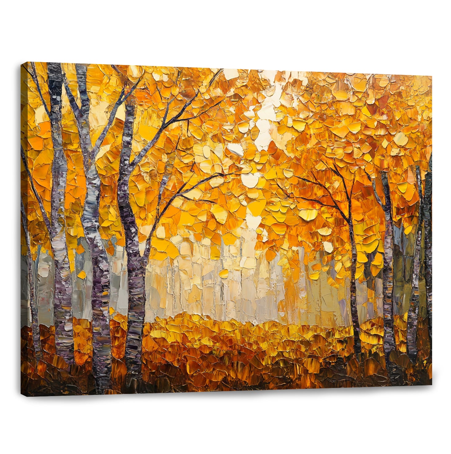 Autumn Landscape Abstract Canvas Wall Art for Living Room