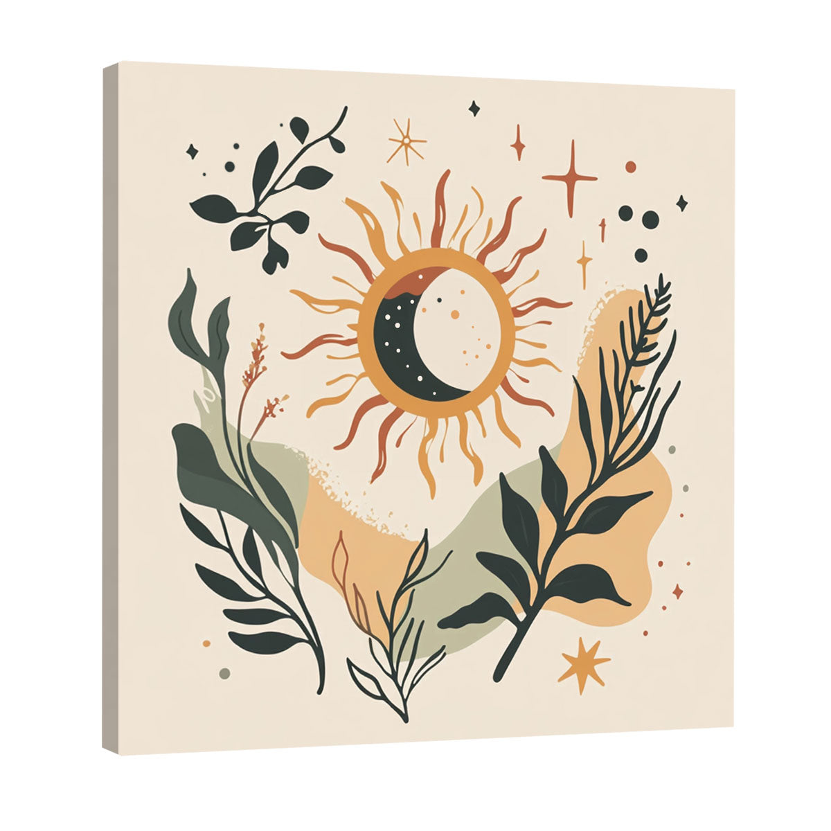 Sun And Moon Botanical Boho Wall Decor