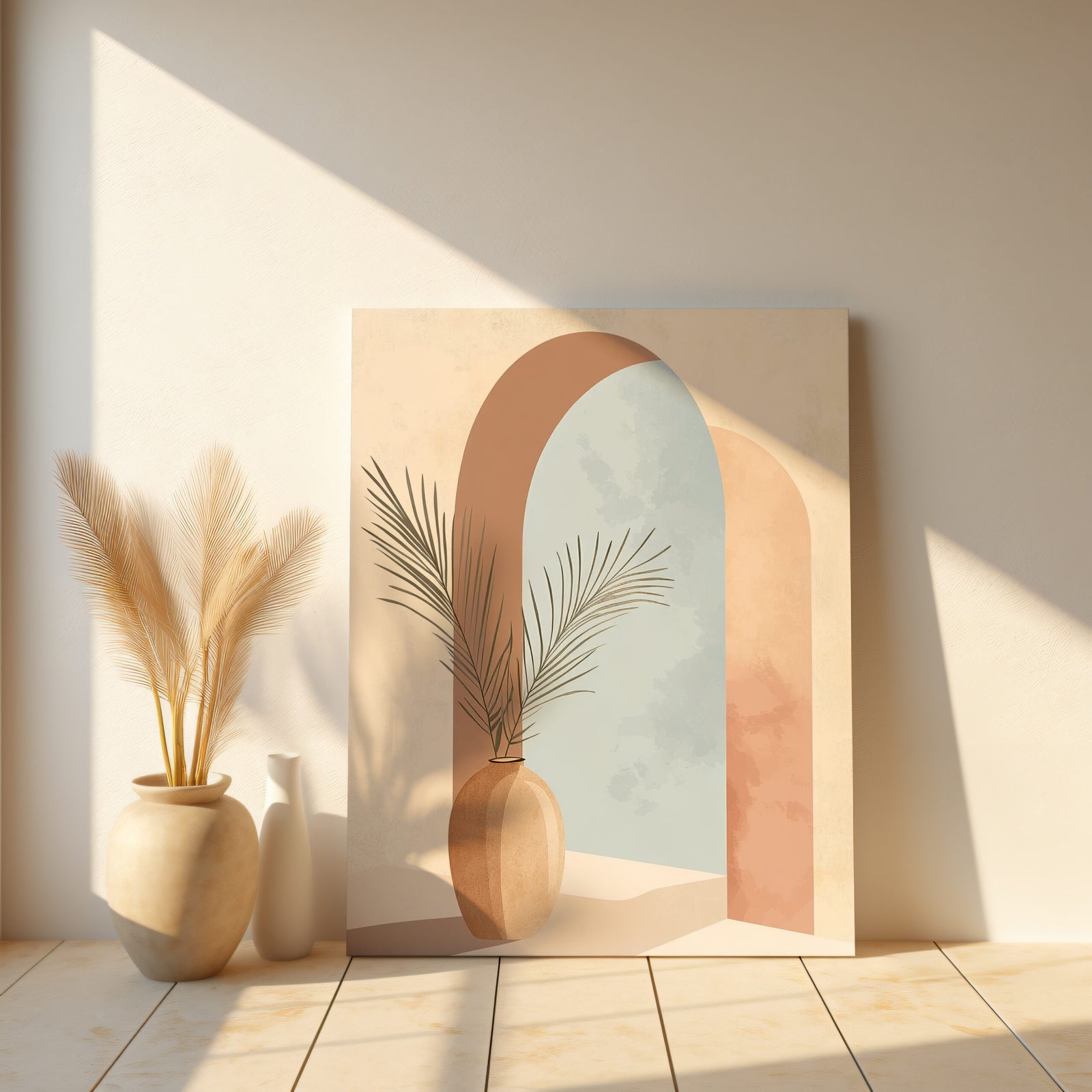Boho Archway Minimalist Canvas Wall Art