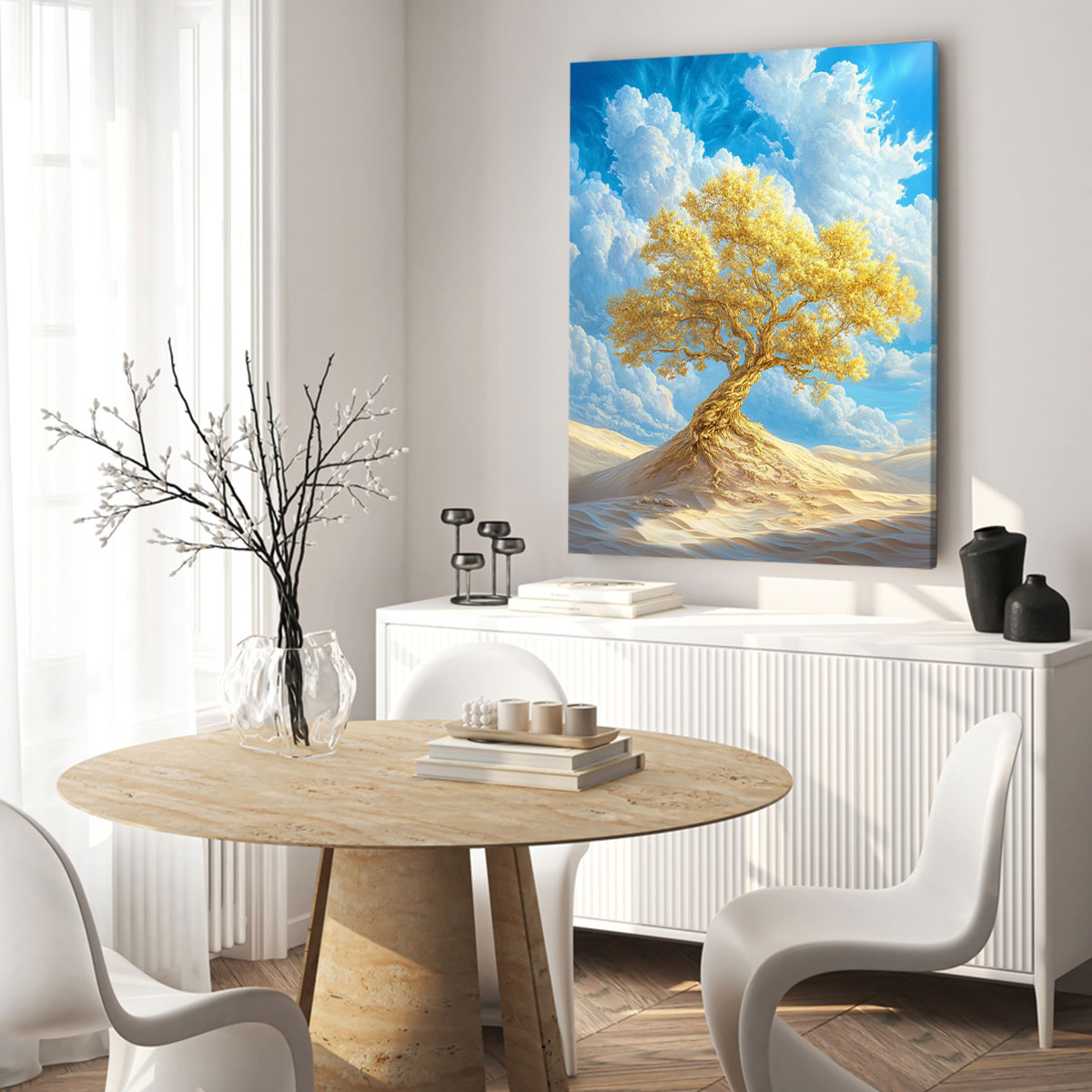 Oasis Of Gold Modern Wall Artwork