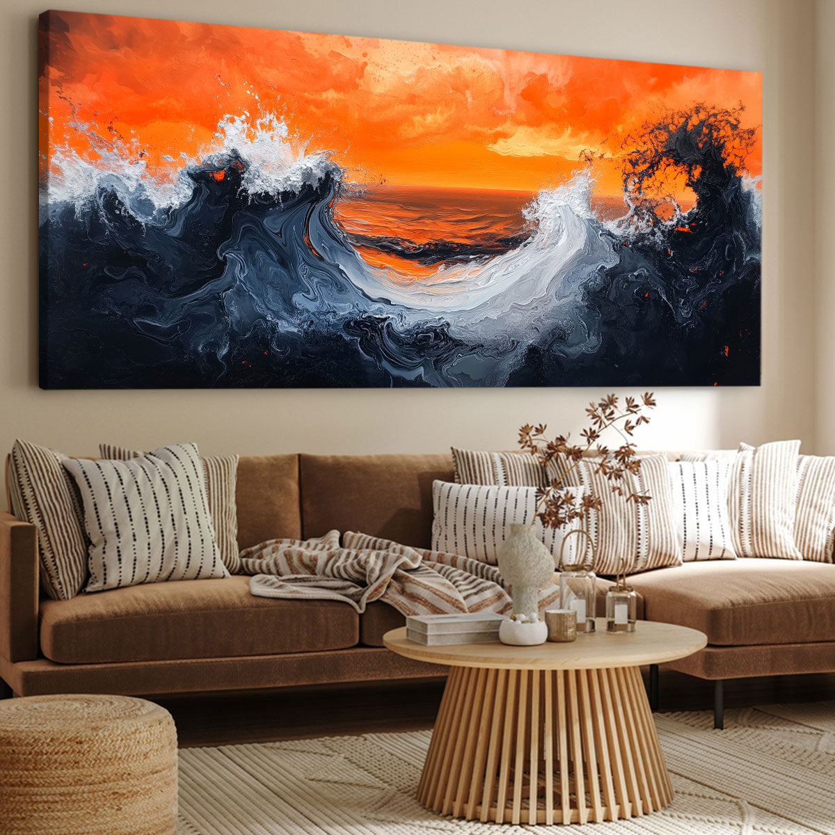 Turbulent Waves Fine Arts Print
