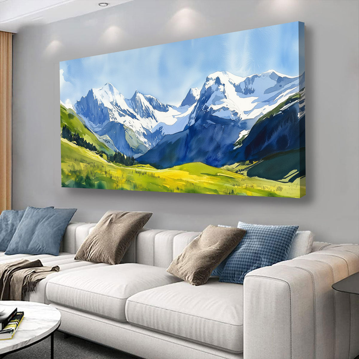 Abstract Green Landscape Nature Artwork