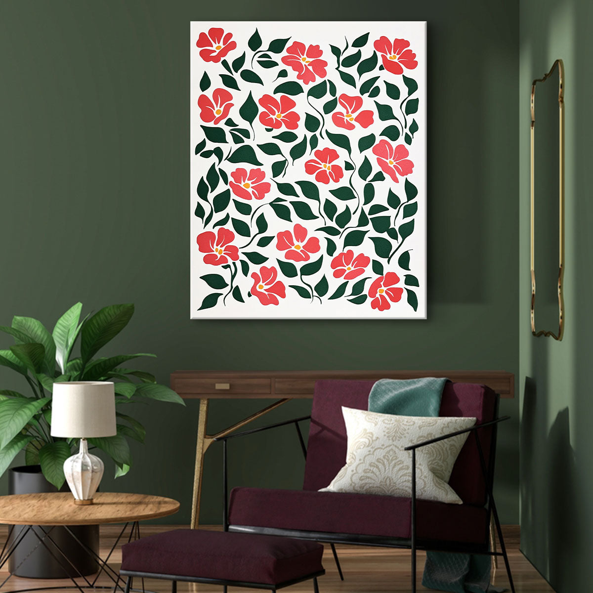 Eye-Catching Flower Pattern Boho Wall Decor