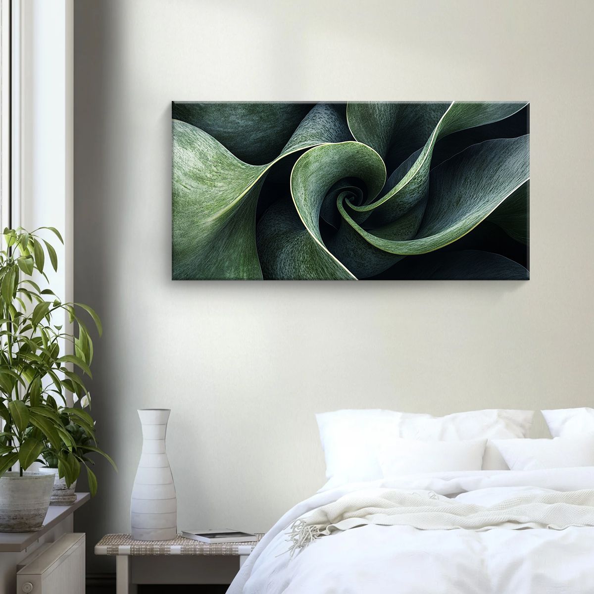 Botanical Minimalism Abstract Canvas Wall Art for Living Room