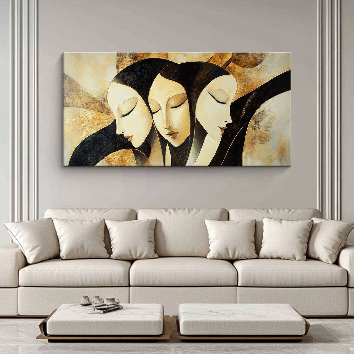 Harmony in Diversity Contemporary Abstract Canvas Wall Art