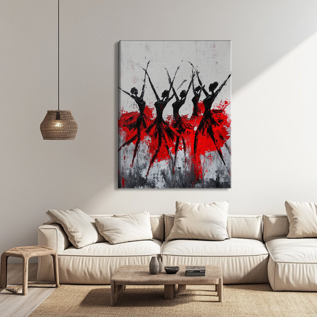 Dance of Passion Figurative Art Abstract Canvas Wall Art