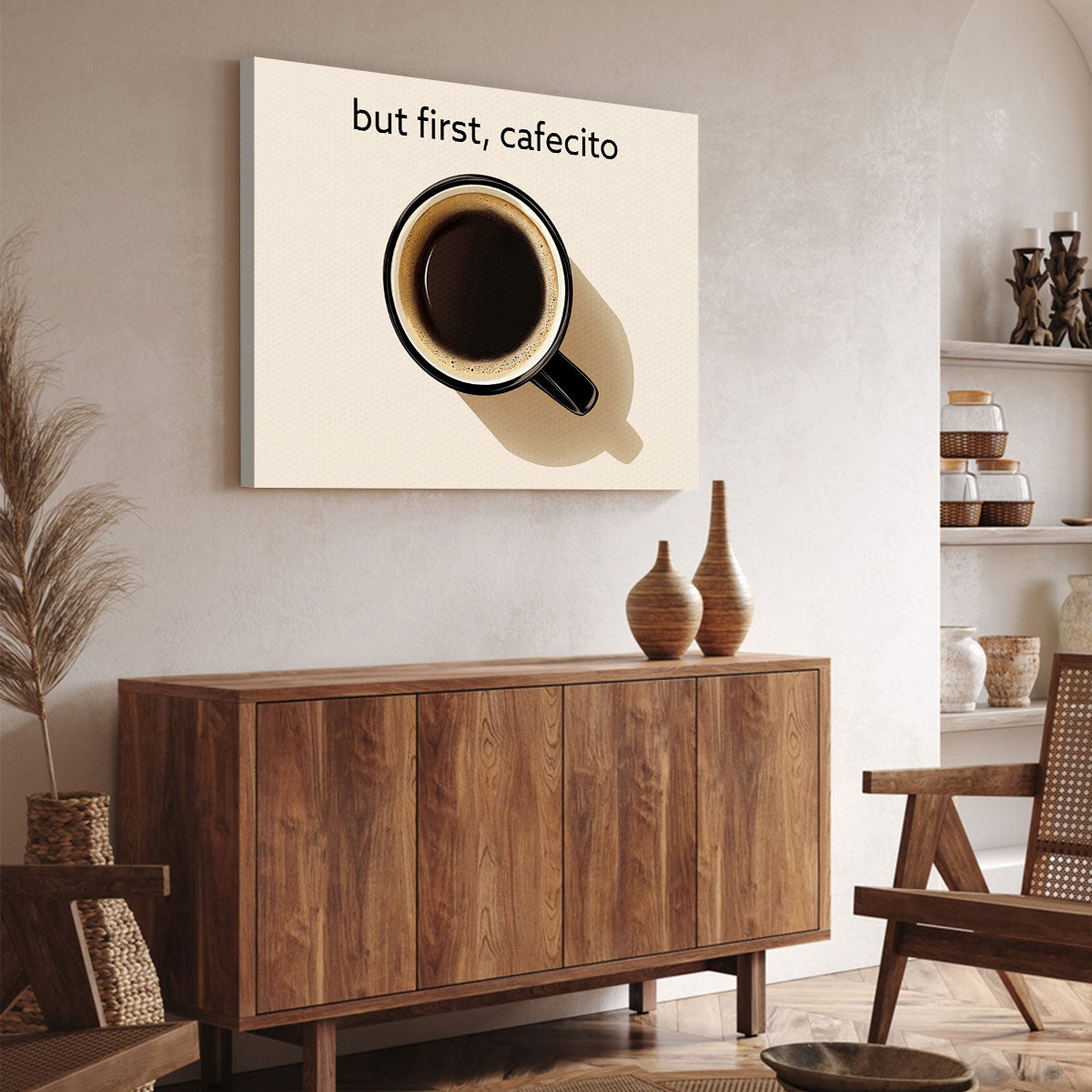 But First, Cafecito Dining Area Wall Art Decor