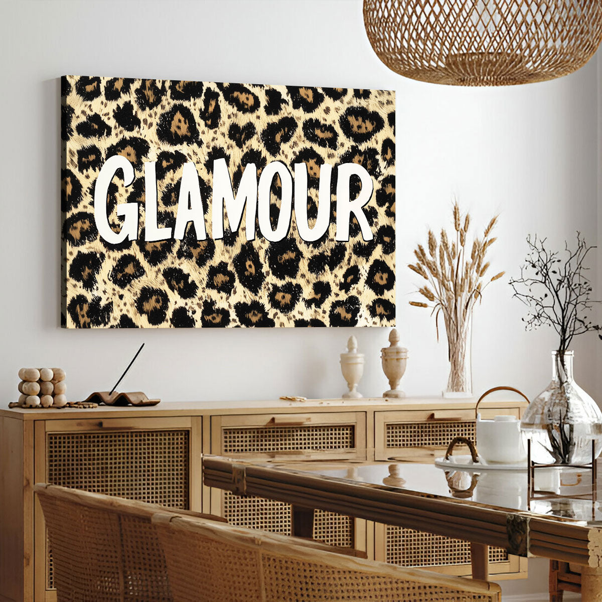 GLAMOUR Leopard Modern Wall Artwork