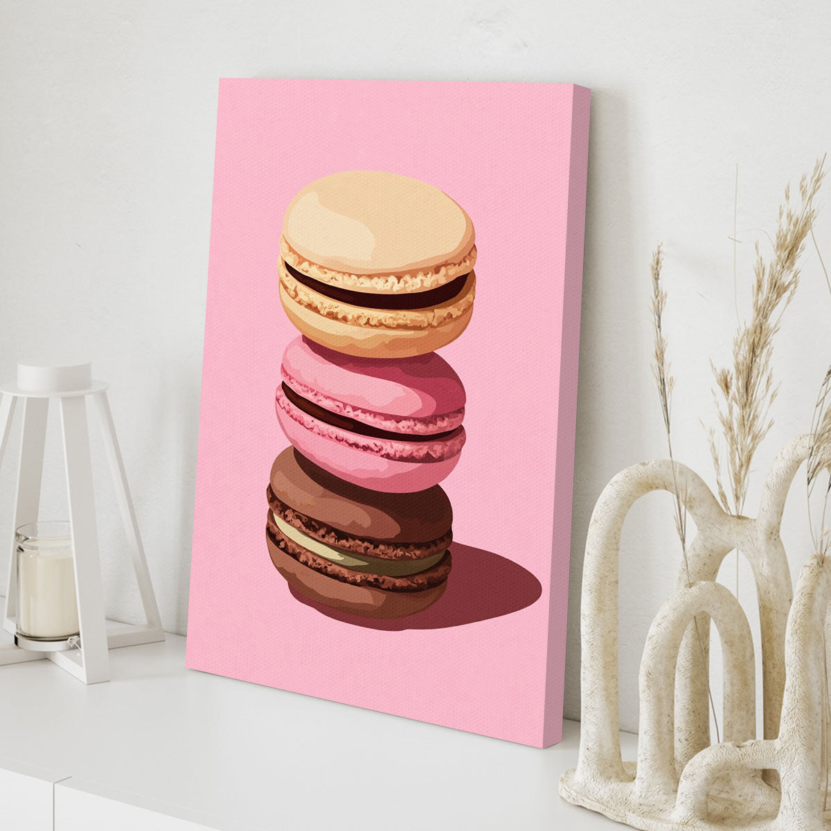 Macaron Stack Modern Wall Artwork