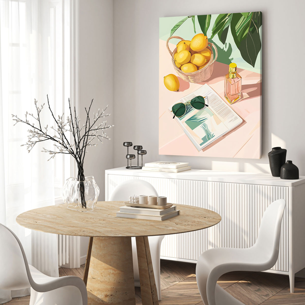 Citrus Breeze Modern Wall Artwork
