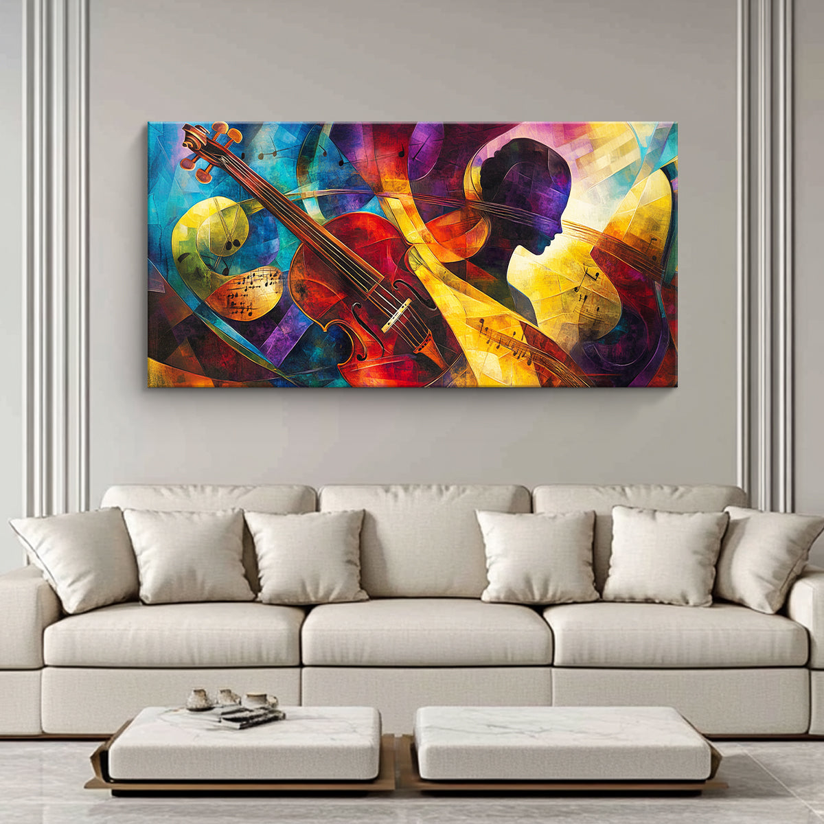 Symphony of Colors Colorful Abstract Canvas Wall Art