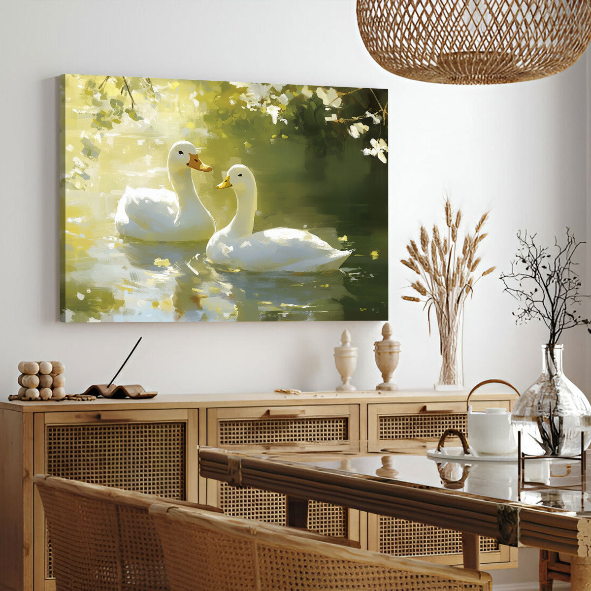 Tranquil Waters Companions Duck Painting