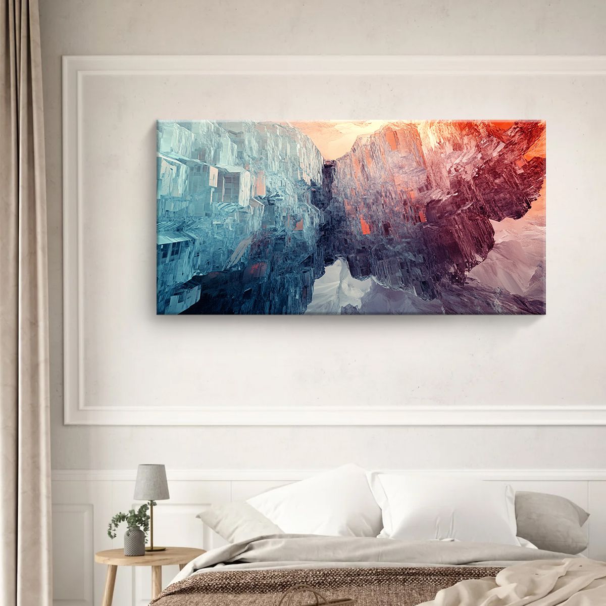 Horizons Landscape Abstract Canvas Wall Art for Living Room