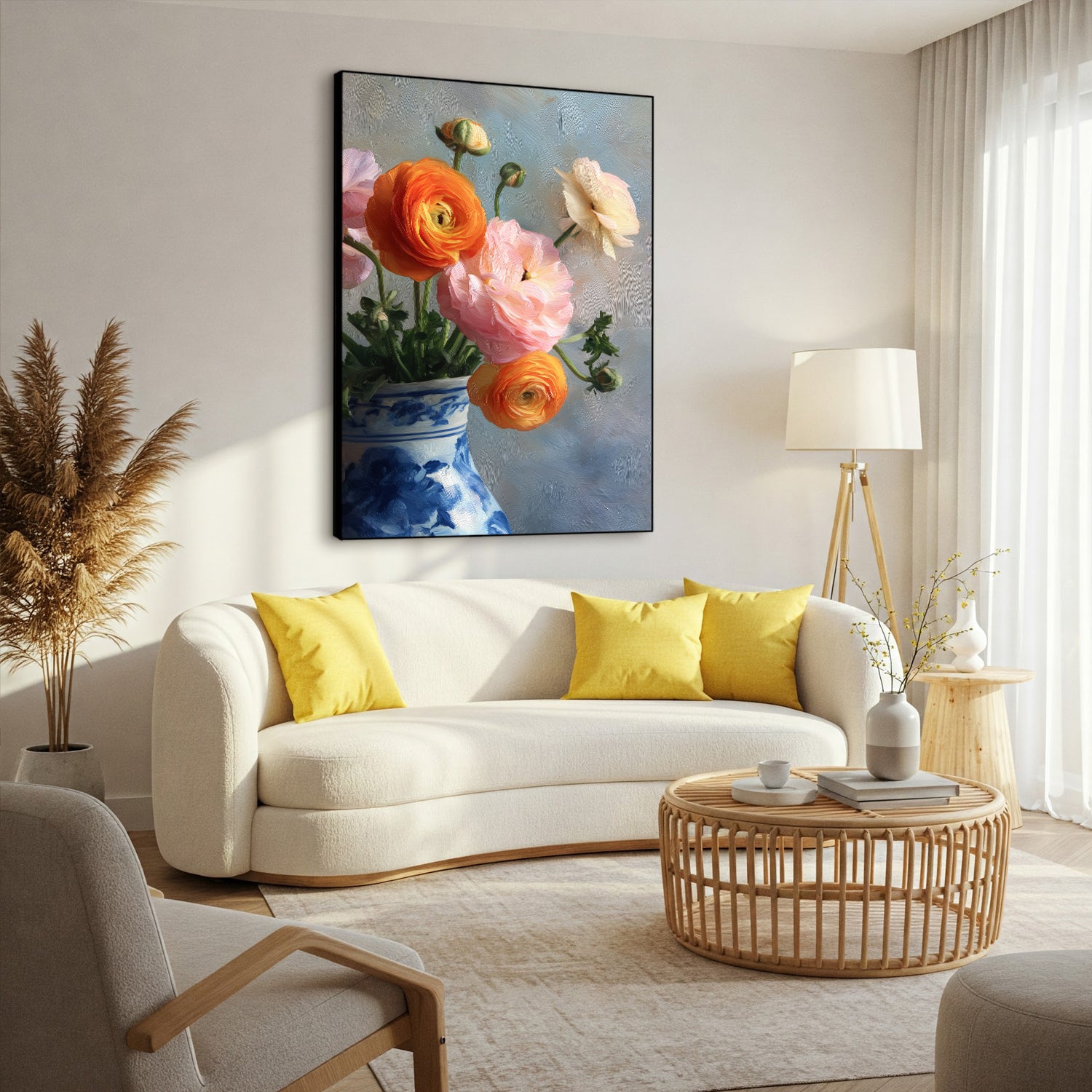 Still Life Canvas Art Floral Wall Decor Flower Bouquet