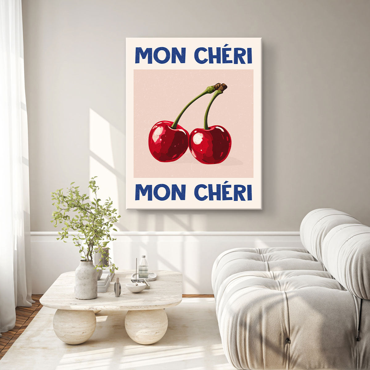Mon Chéri Canvas Abstract Wall Art