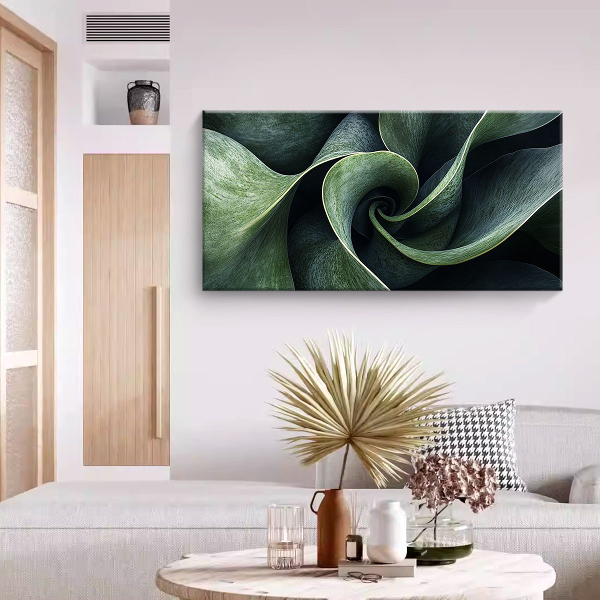 Botanical Minimalism Abstract Canvas Wall Art for Living Room