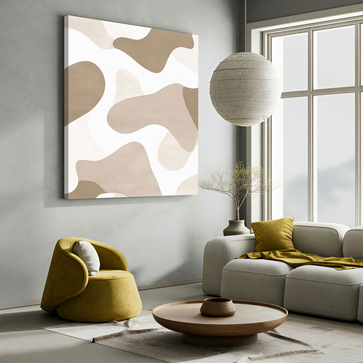Serenity Vertical Canvas Abstract Wall Art
