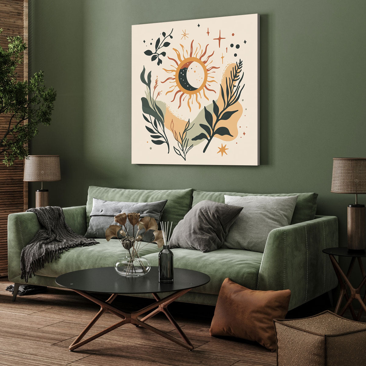 Sun And Moon Botanical Boho Wall Decor