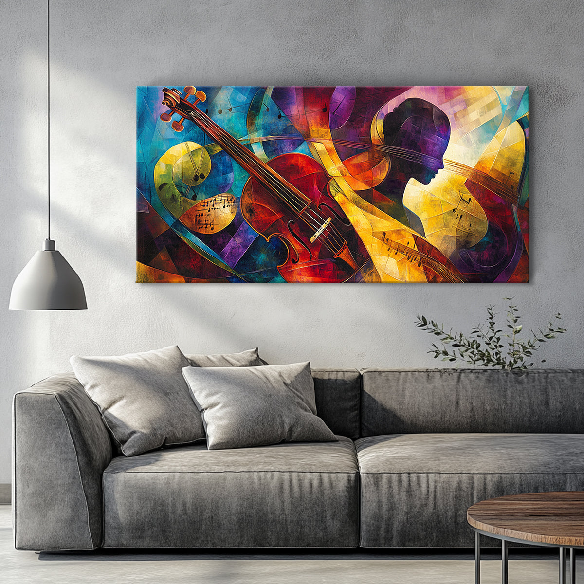 Symphony of Colors Colorful Abstract Canvas Wall Art