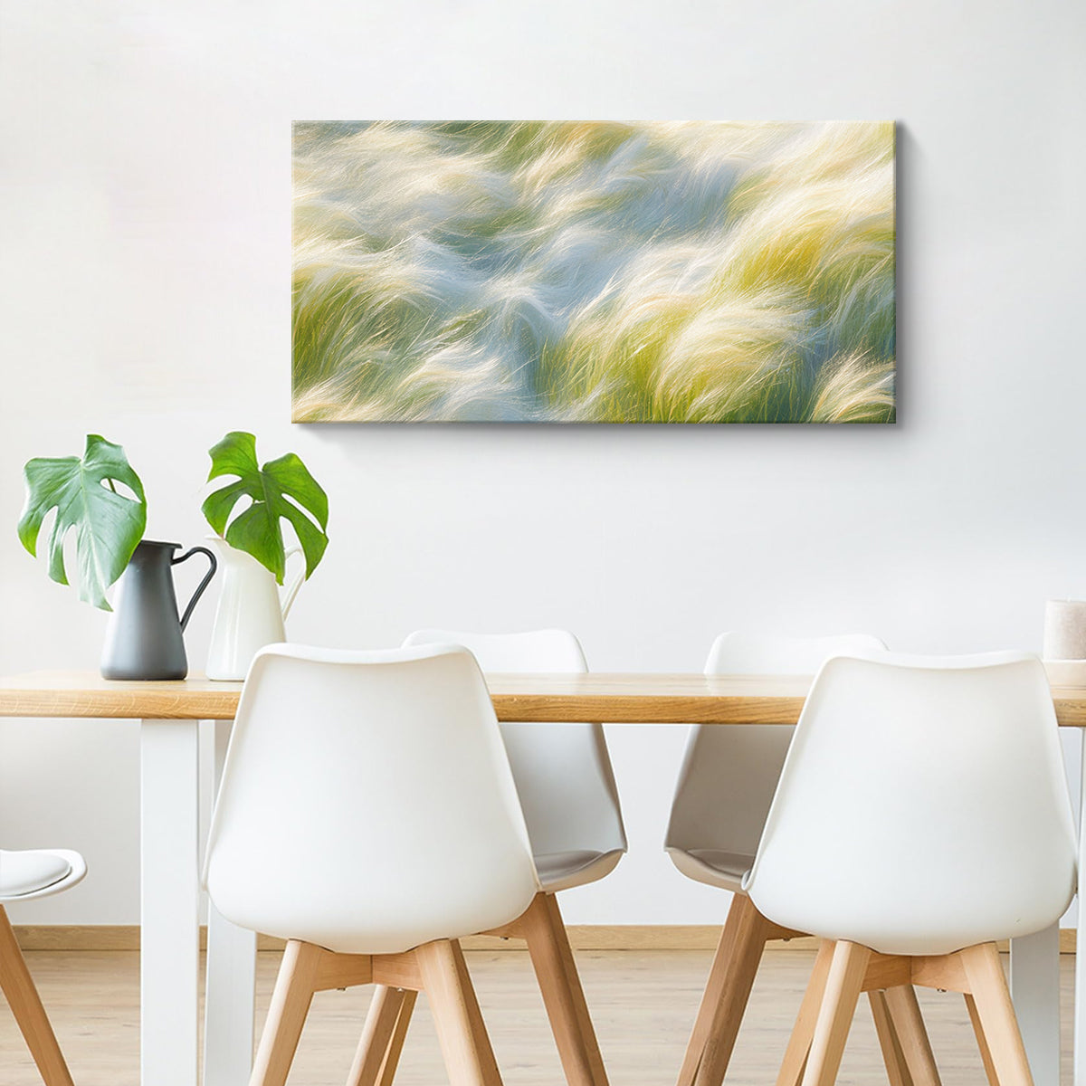 Whispers of Grass Impressionism Abstract Canvas Wall Art