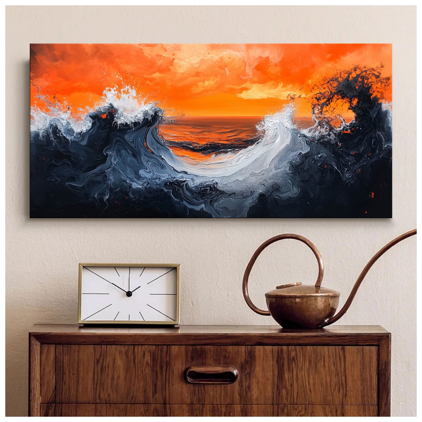 Turbulent Waves Fine Arts Print