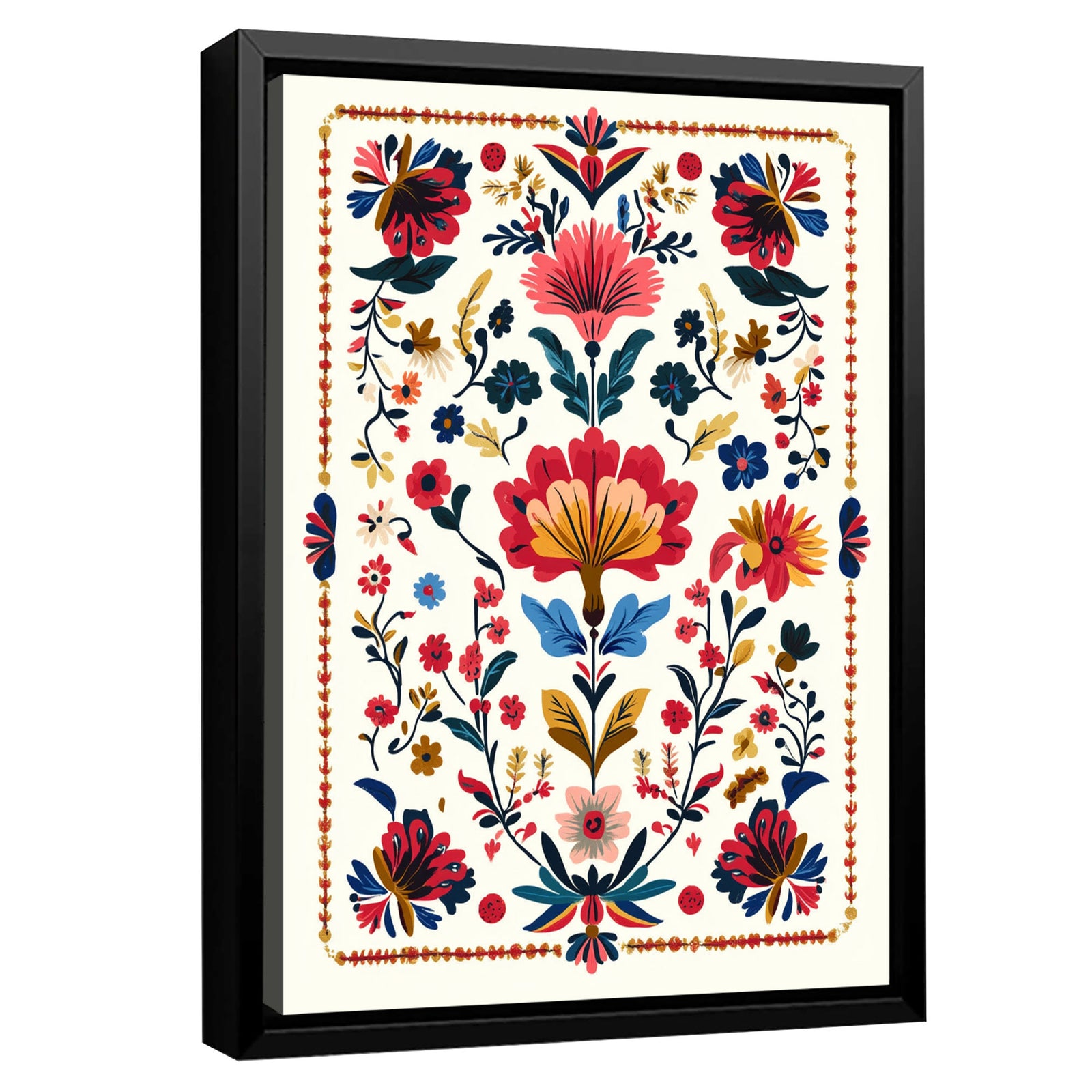 Vibrant Floral Pattern Boho Wall Decor