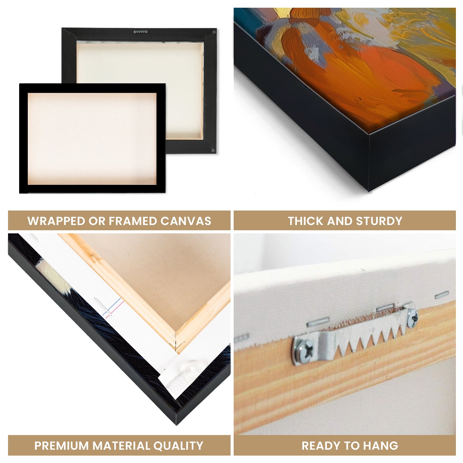 Black And White Cat On Window Canvas Wall Art Print