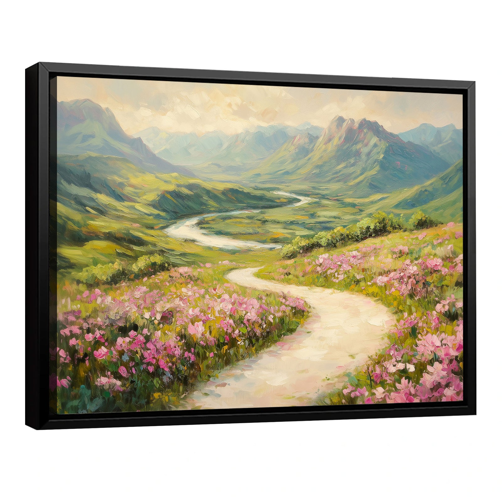 Blooming Valley Pathway Fine Arts Print
