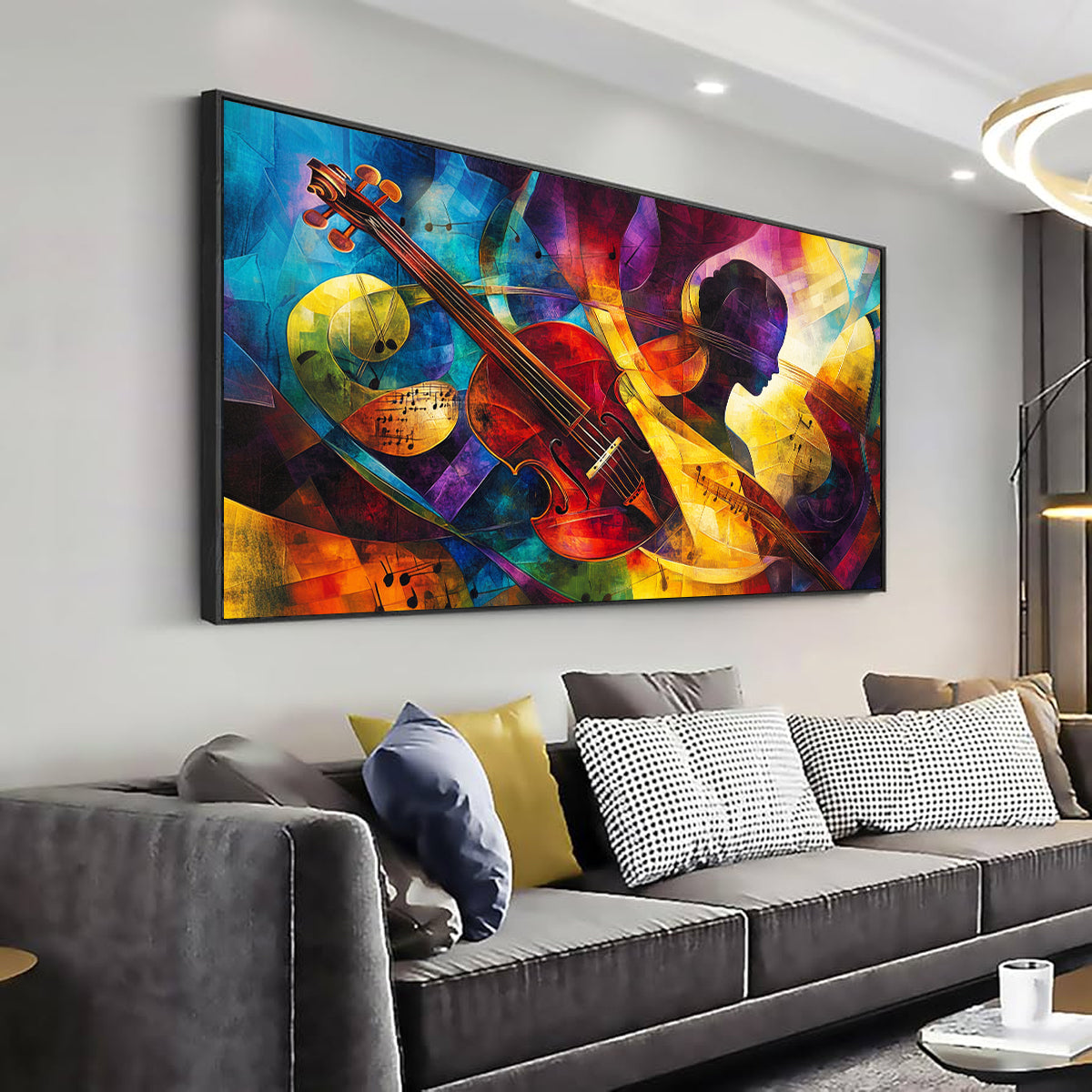 Symphony of Colors Colorful Abstract Canvas Wall Art