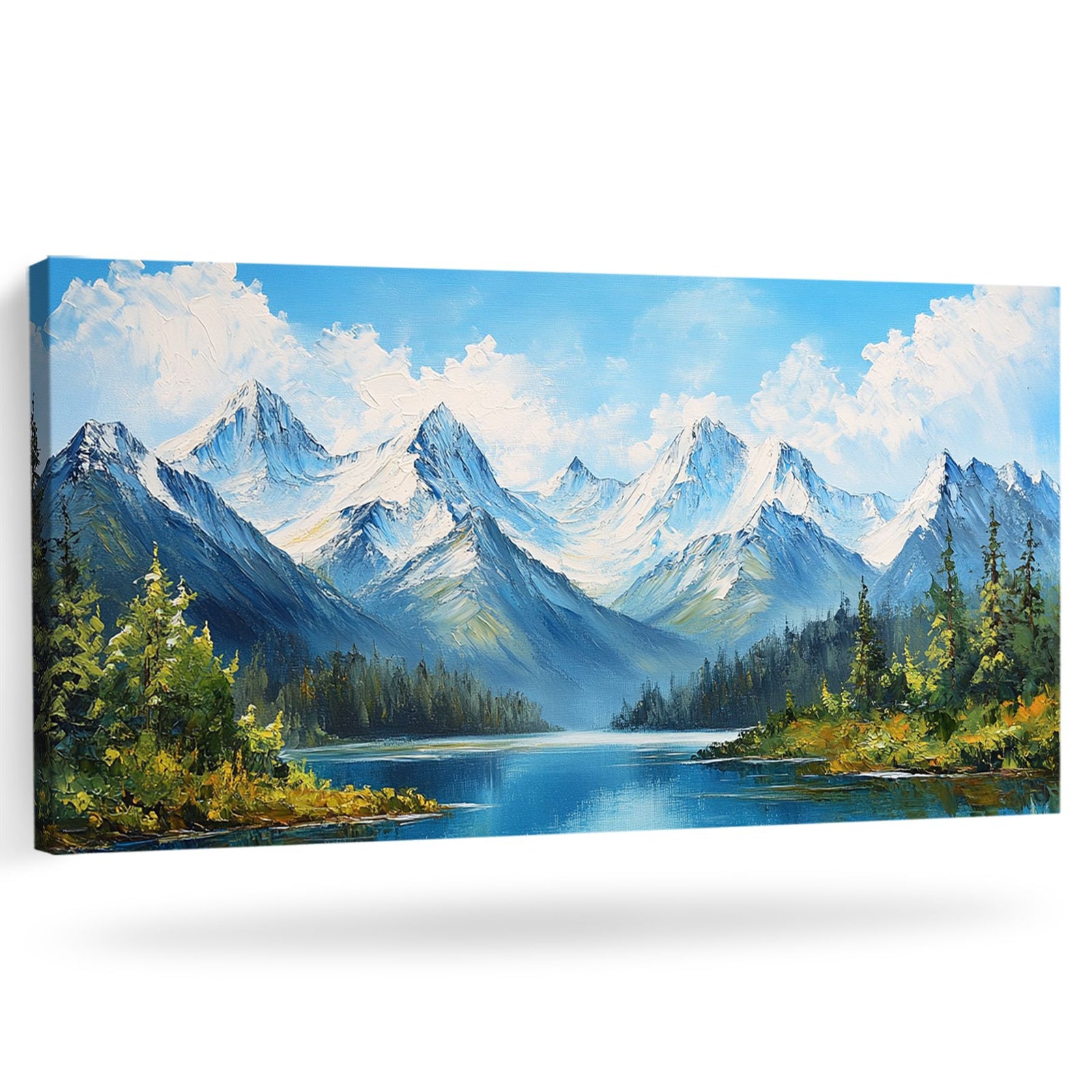 Landscape Canvas Snowy Mountain Wall Art