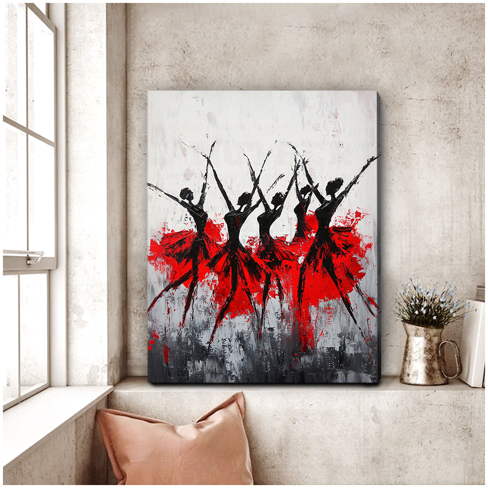 Dance of Passion Figurative Art Abstract Canvas Wall Art