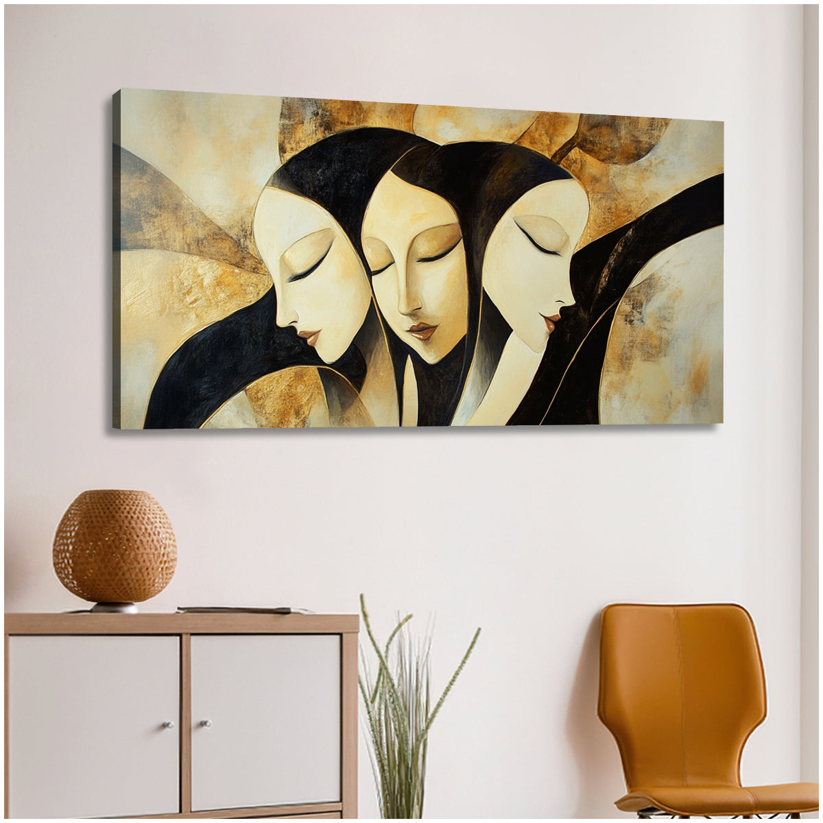 Harmony in Diversity Contemporary Abstract Canvas Wall Art