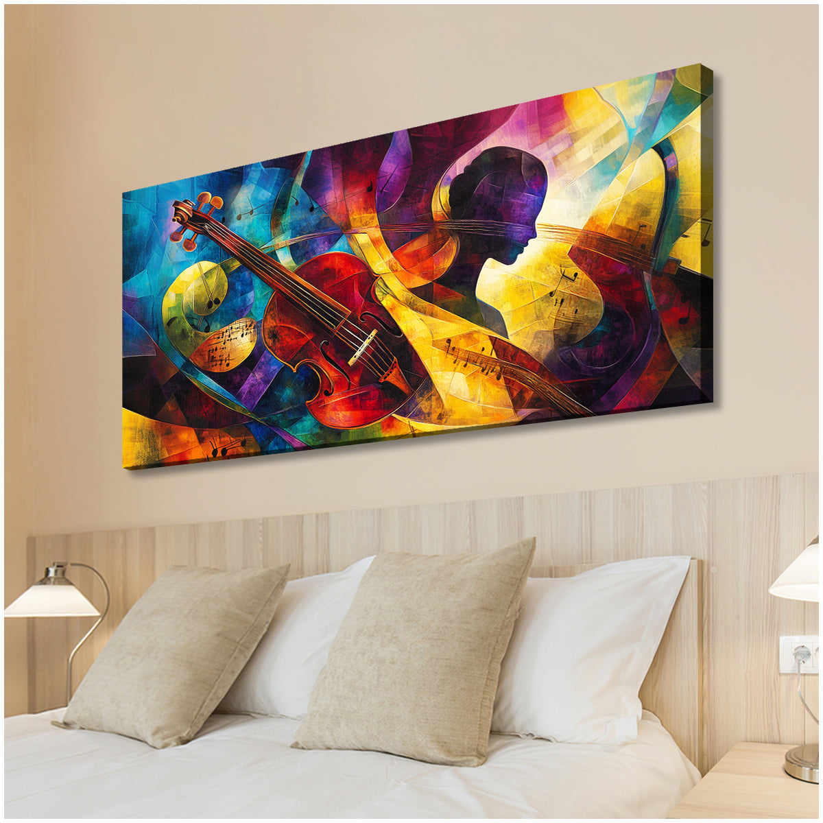 Symphony of Colors Colorful Abstract Canvas Wall Art