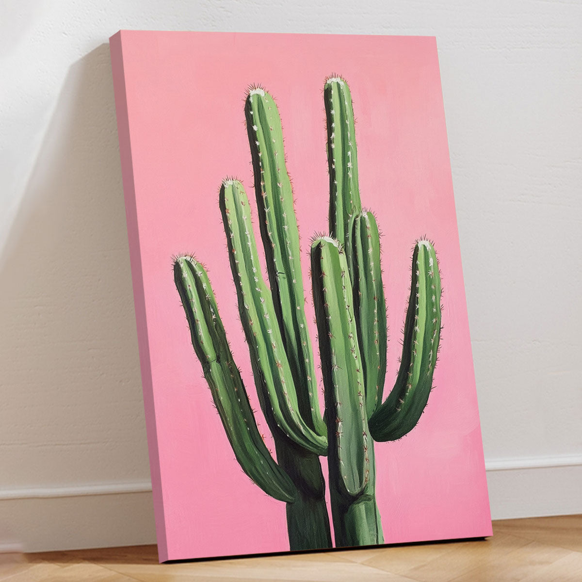 Lush Cactus Painting Canvas Wall Art
