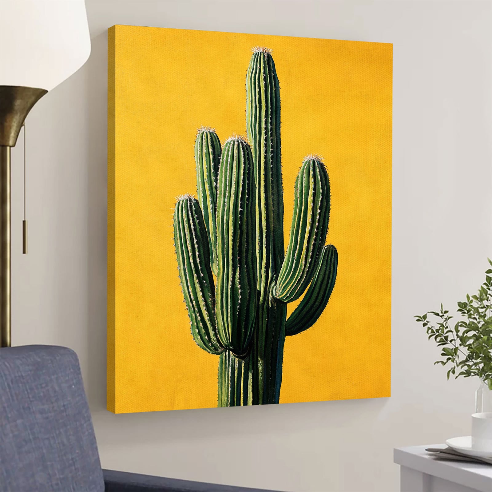 Saguaro Cactus Painting Canvas Portrait