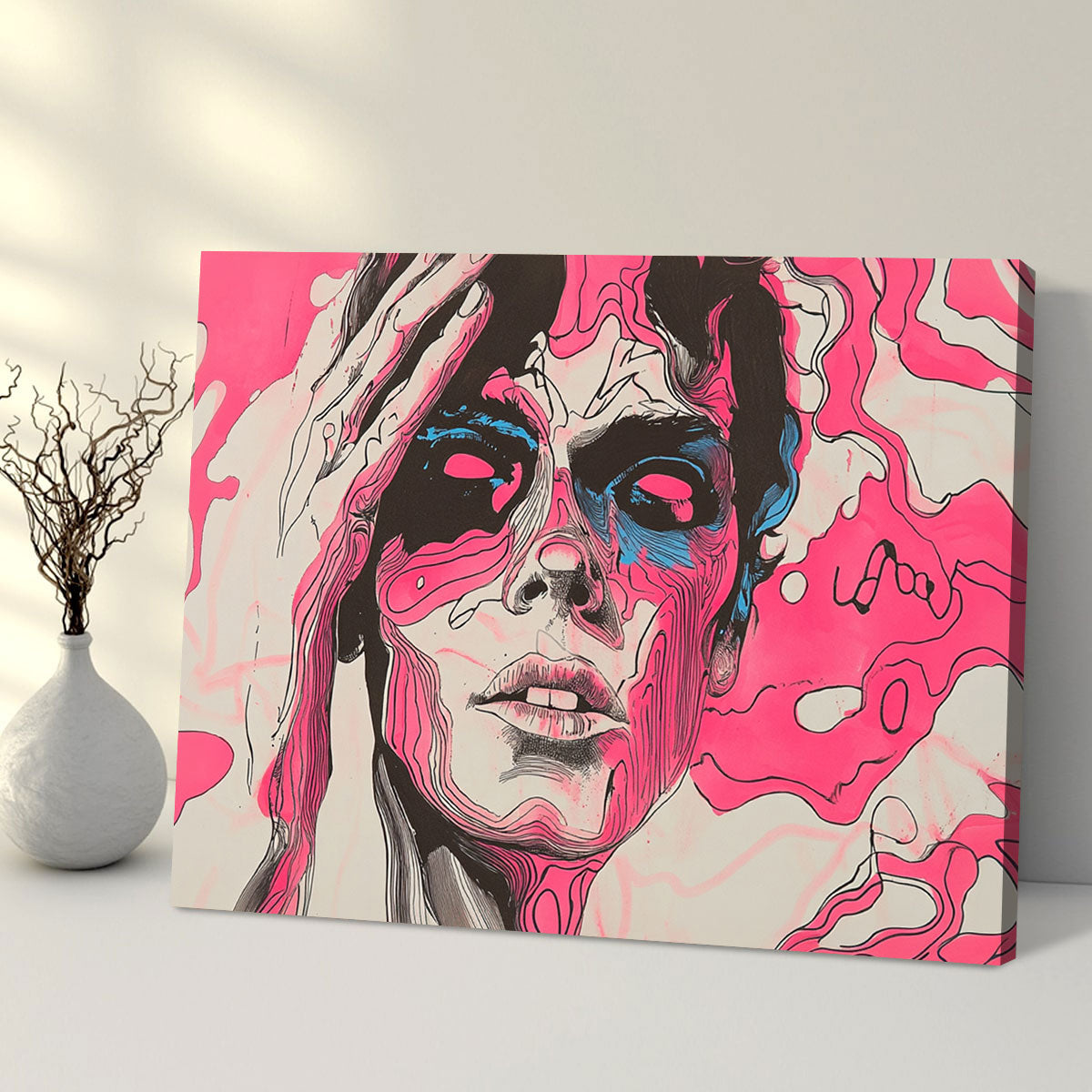 Neon Psyche Modern Abstract Art