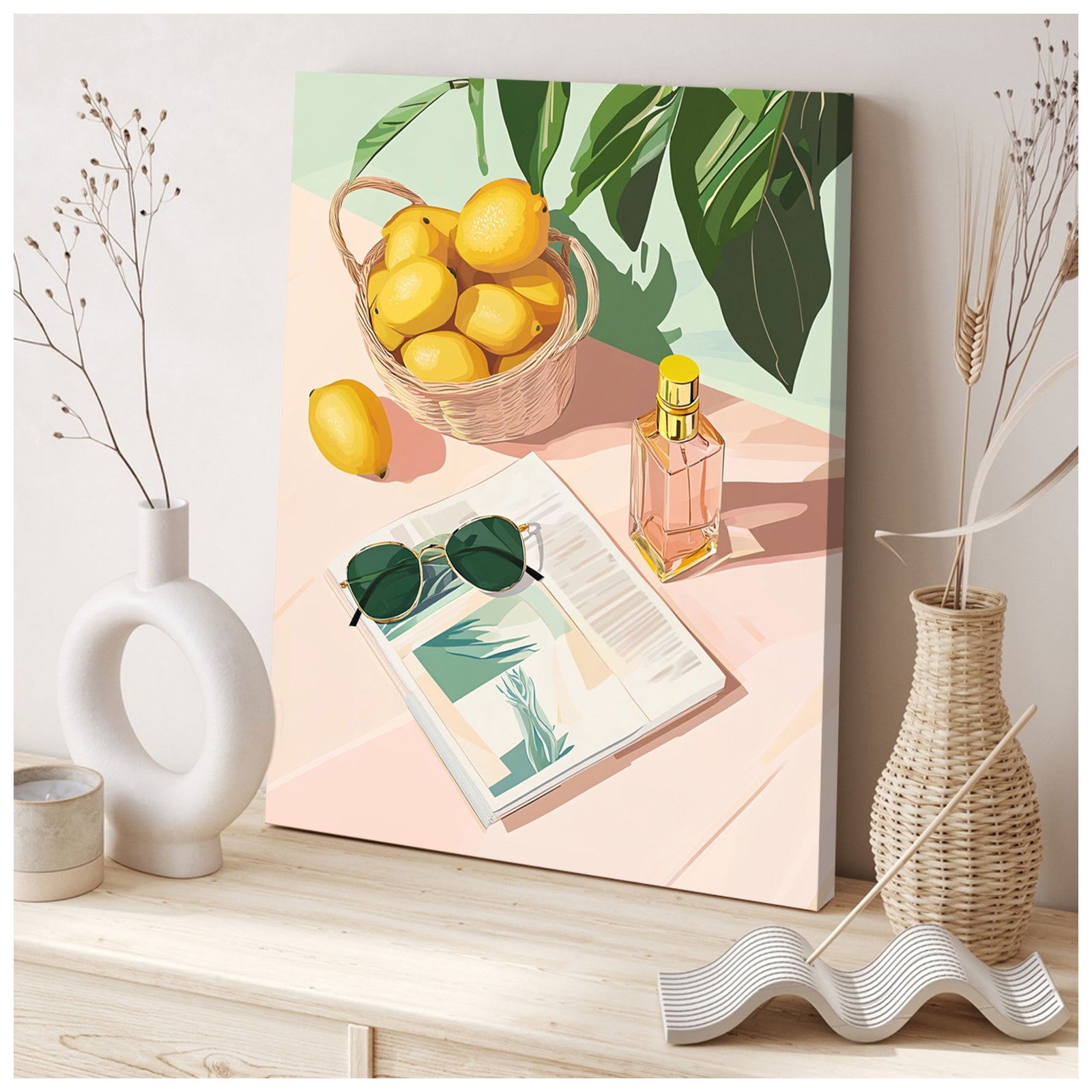 Citrus Breeze Modern Wall Artwork