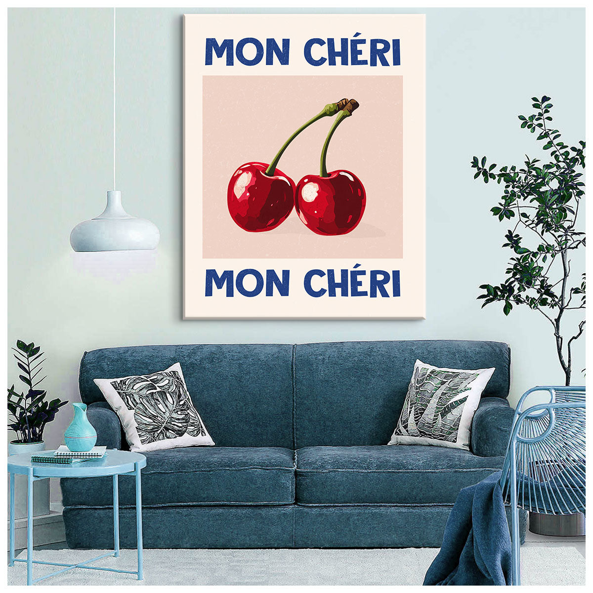 Mon Chéri Canvas Abstract Wall Art
