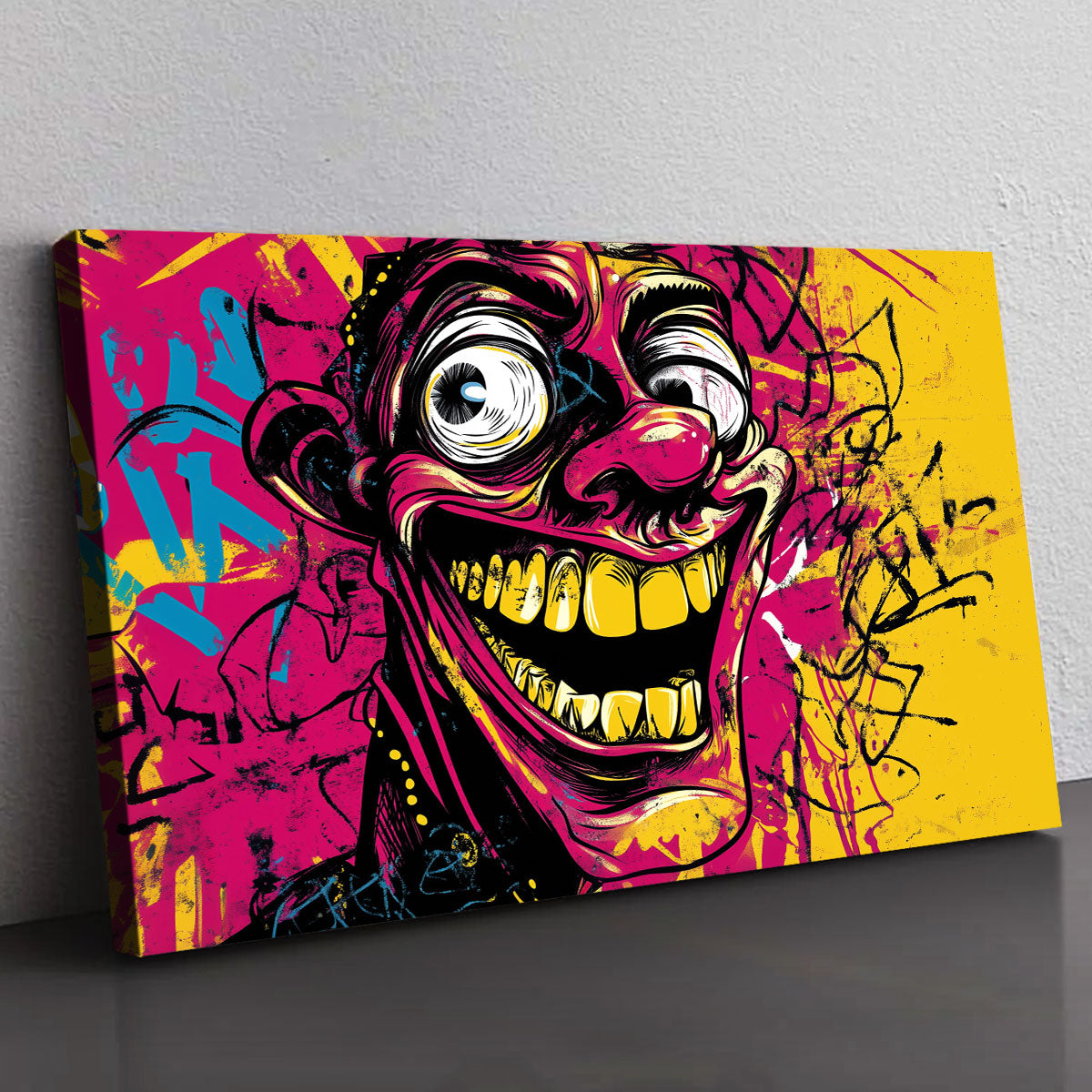 Psychedelic Laughter Burst Canvas Print