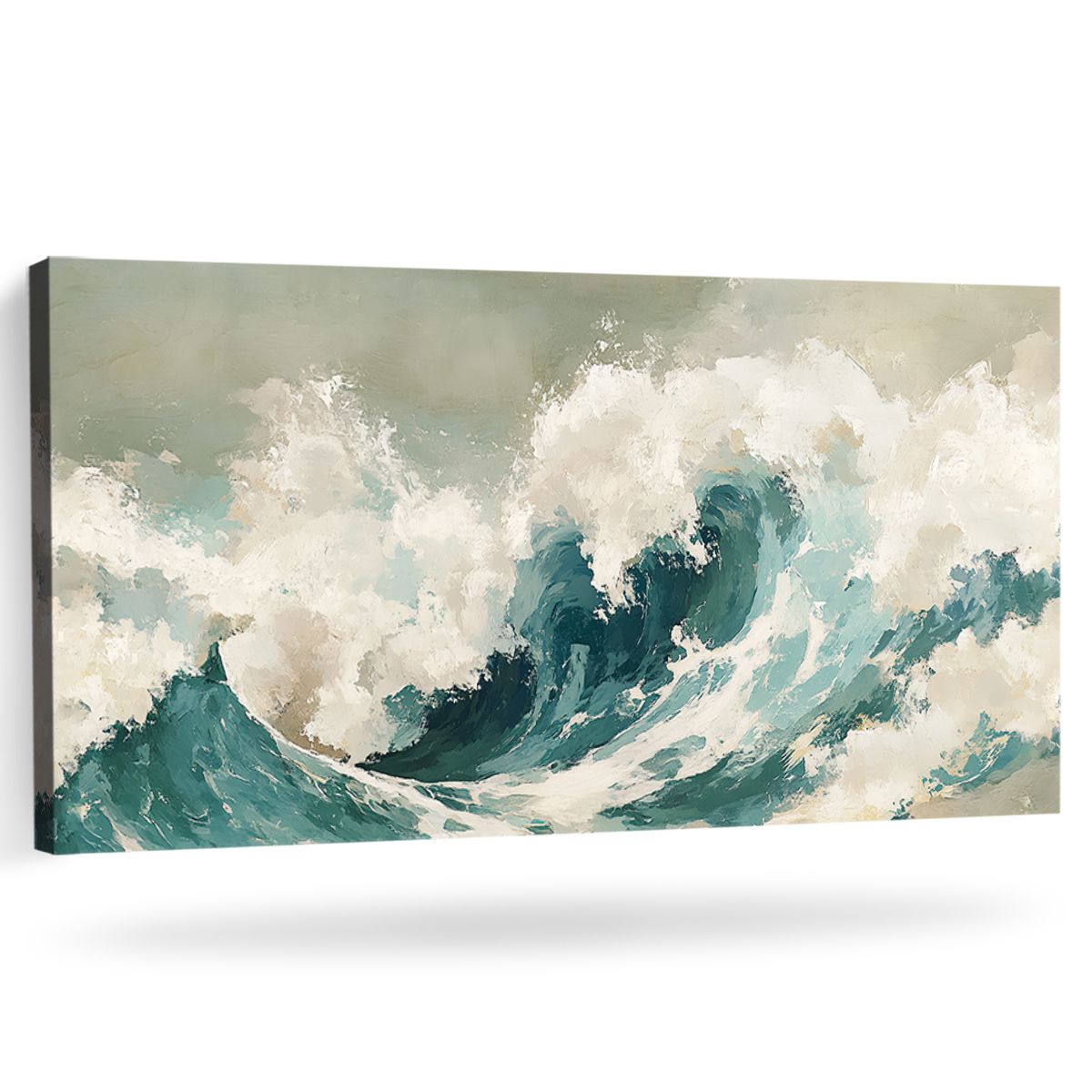Ocean Surge Abstract Landscape Canvas Print for Living Room
