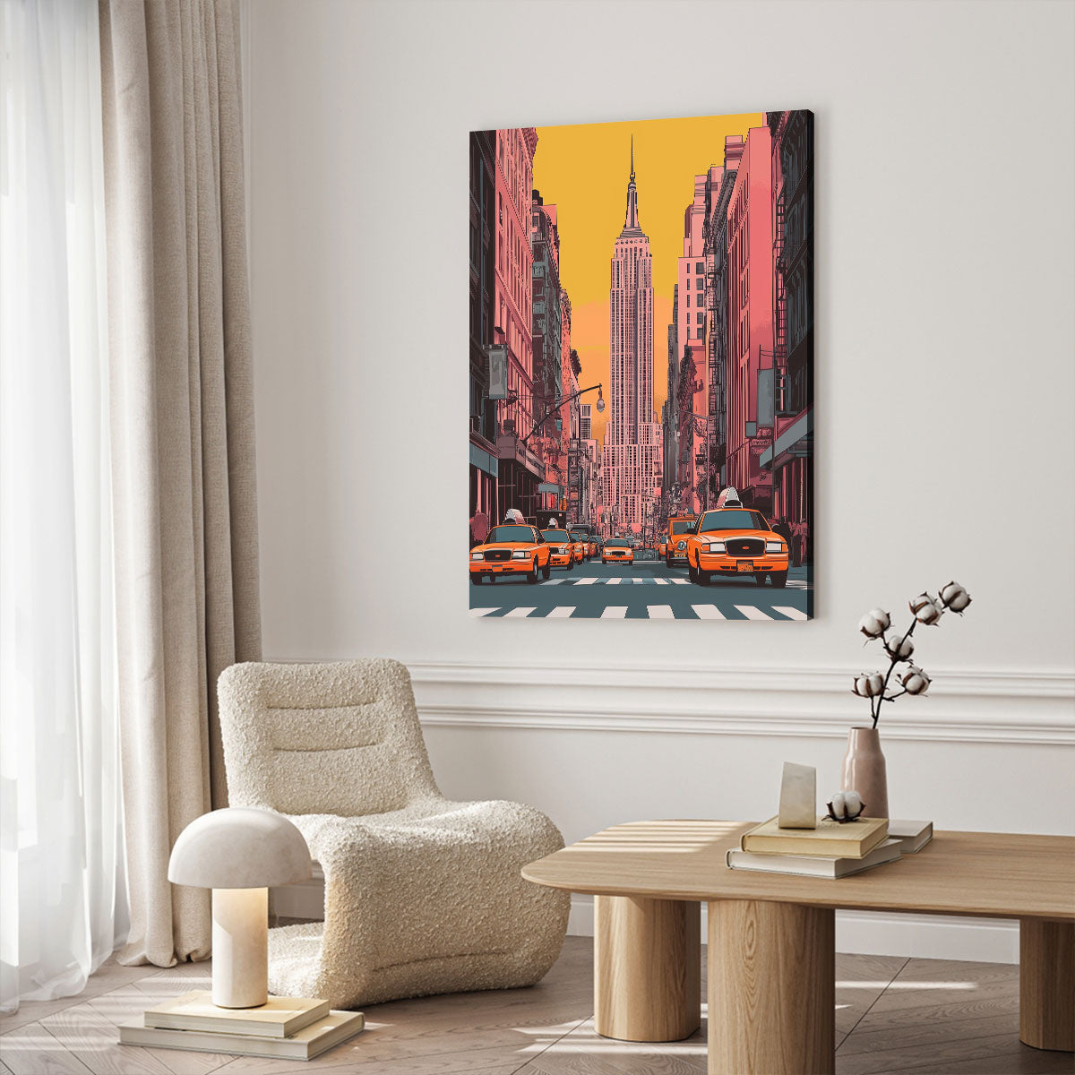 New York City Landmark Vintage Artwork