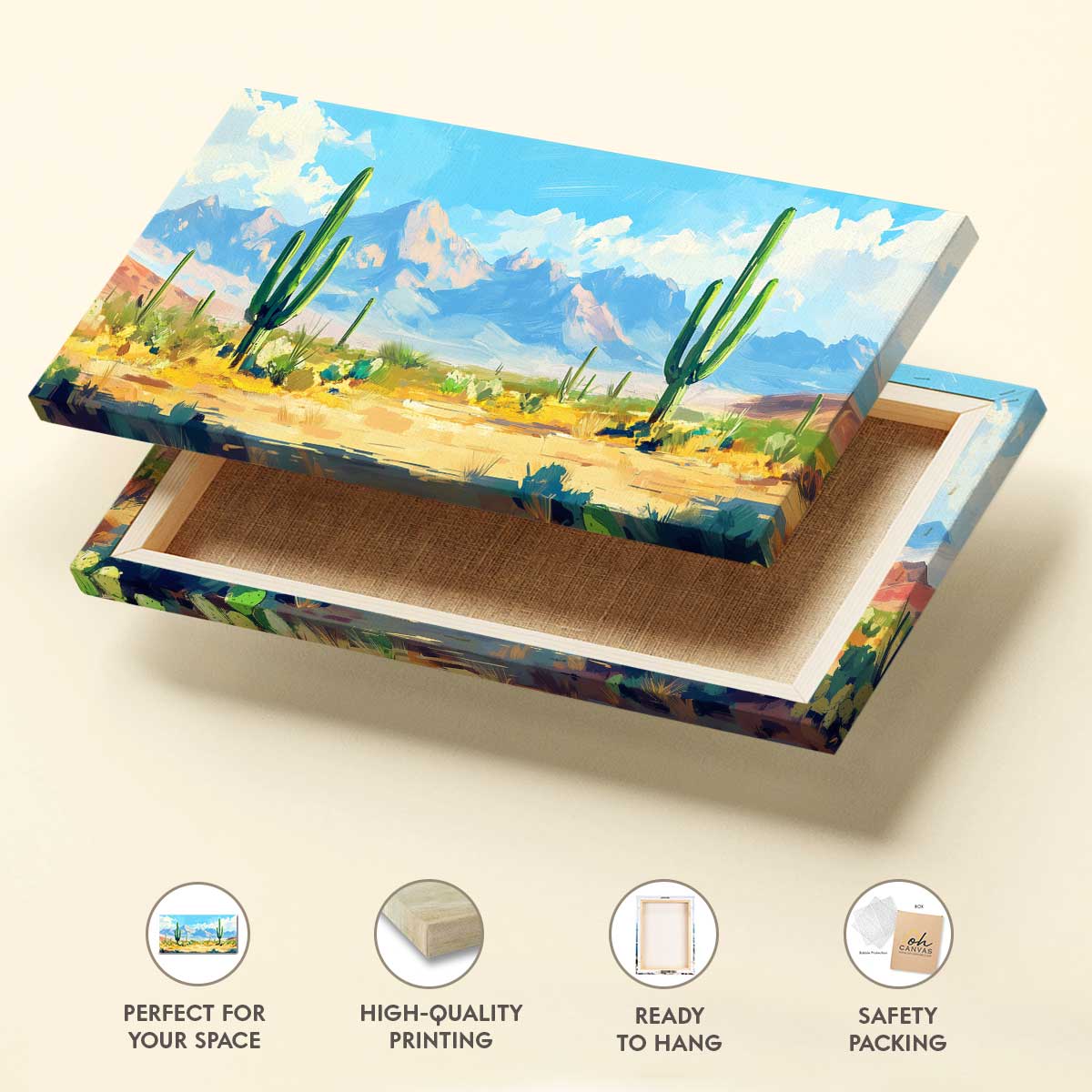 Desert Painting Arizona Art Canvas Wall Art