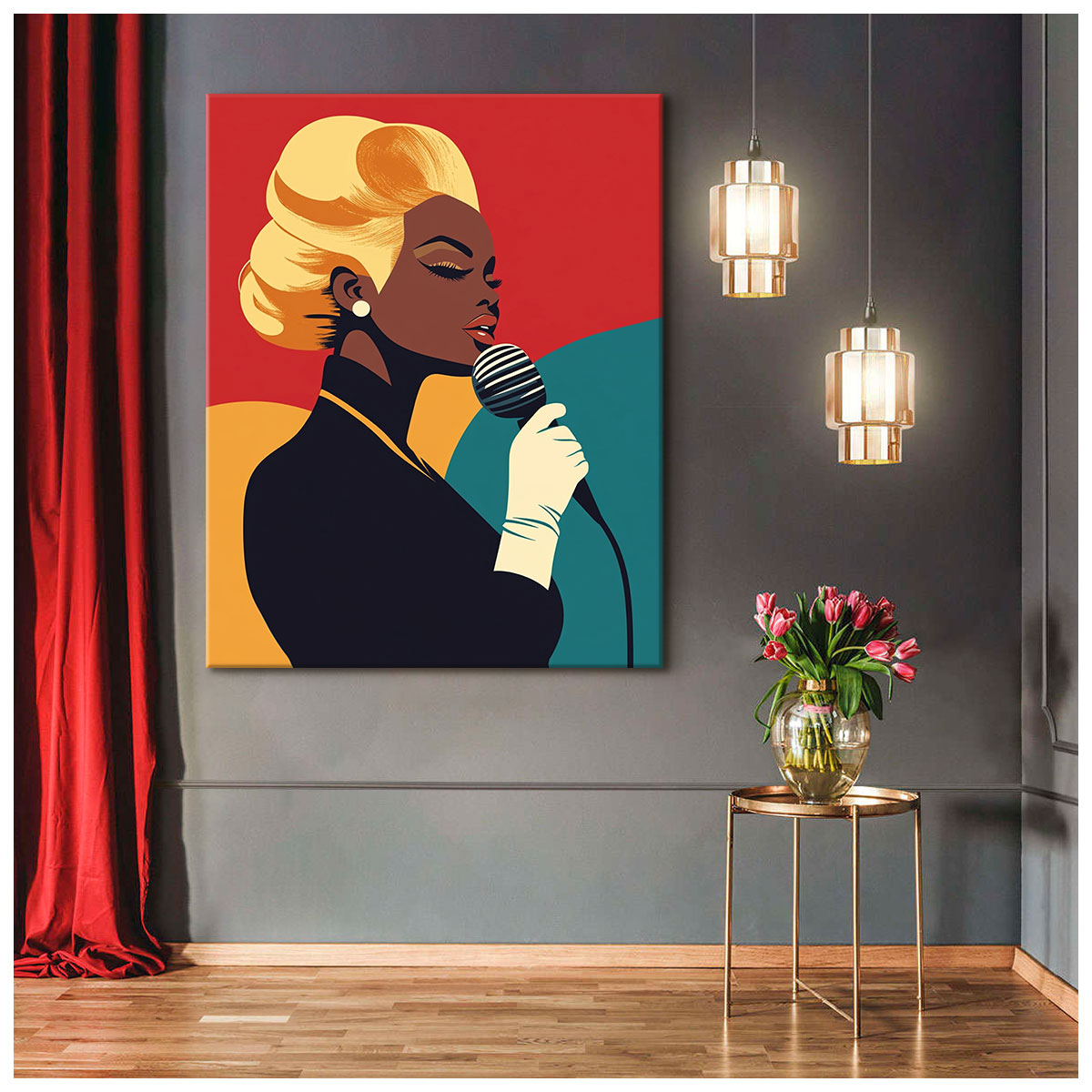 Jazz Diva Modern Wall Artwork