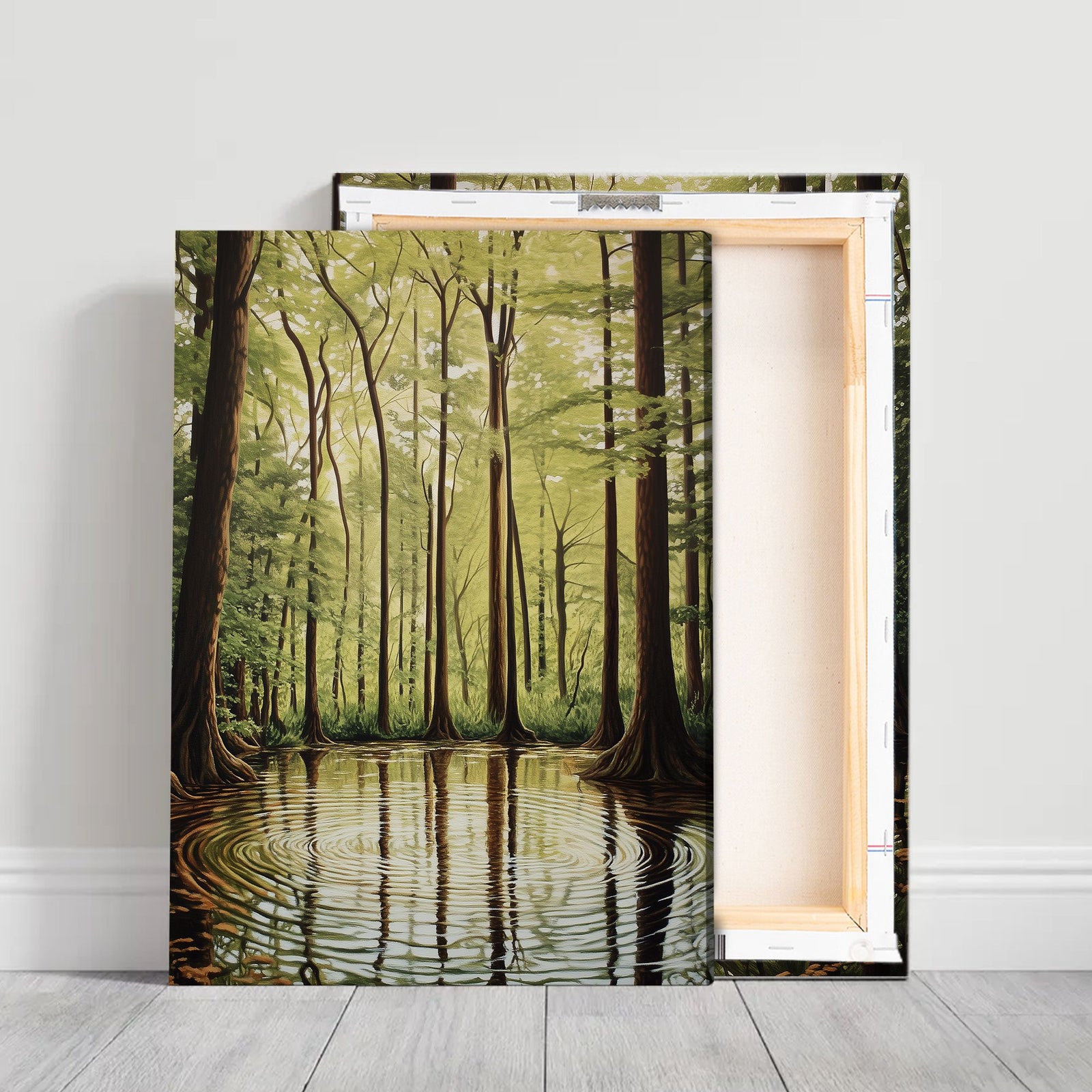 Tranquil Reflections Landscape Abstract Canvas Wall Art