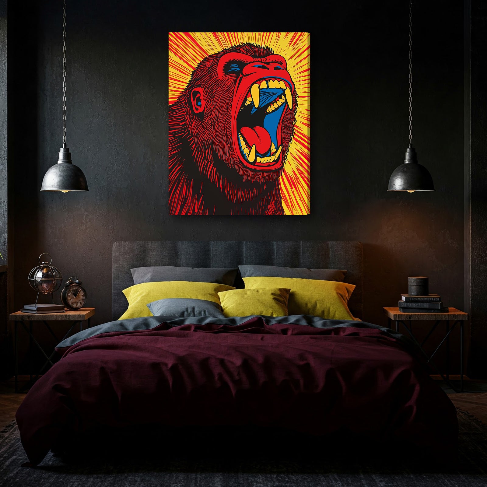 Vibrant Gorilla Modern Wall Artwork