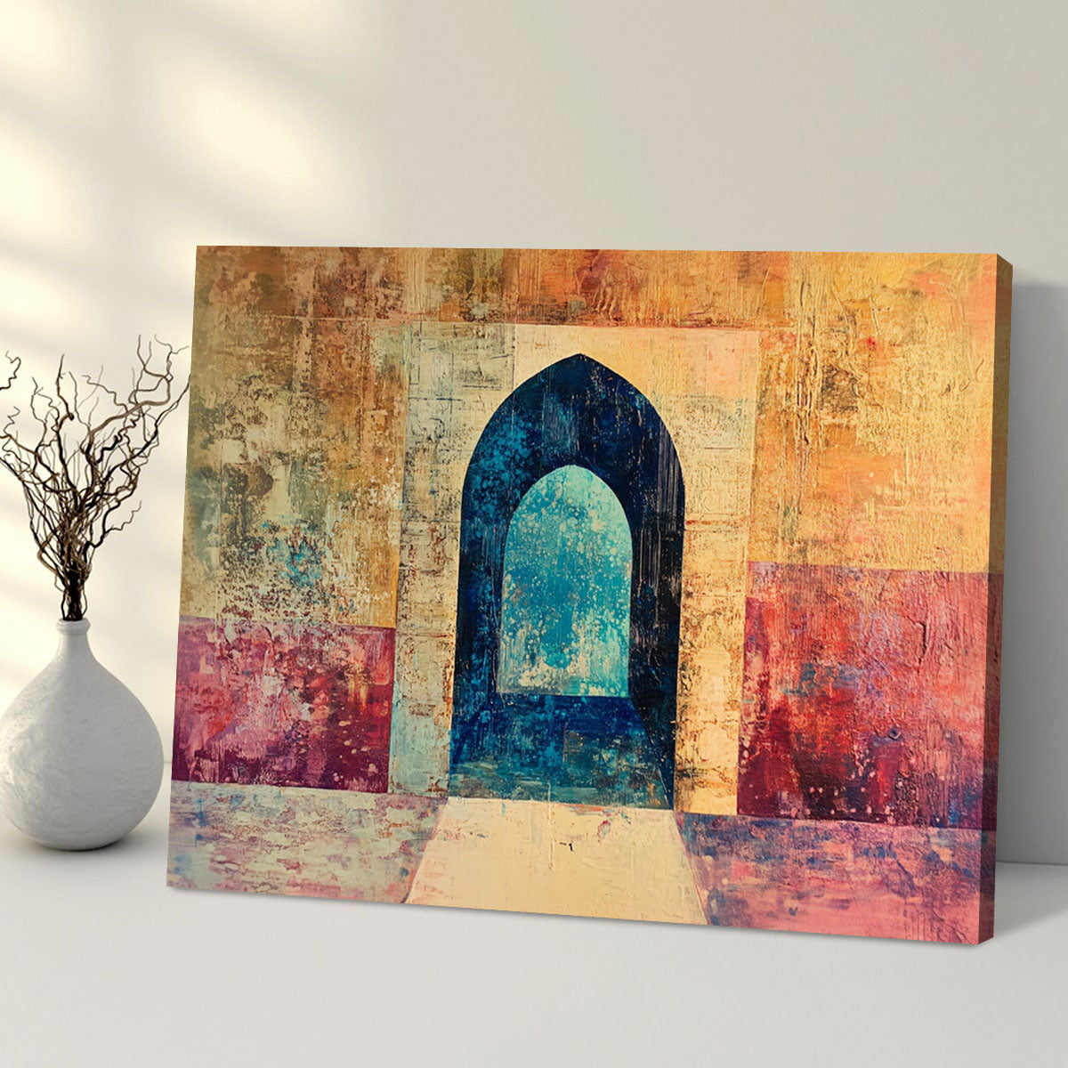 Archway Layers Boho Canvas Wall Art