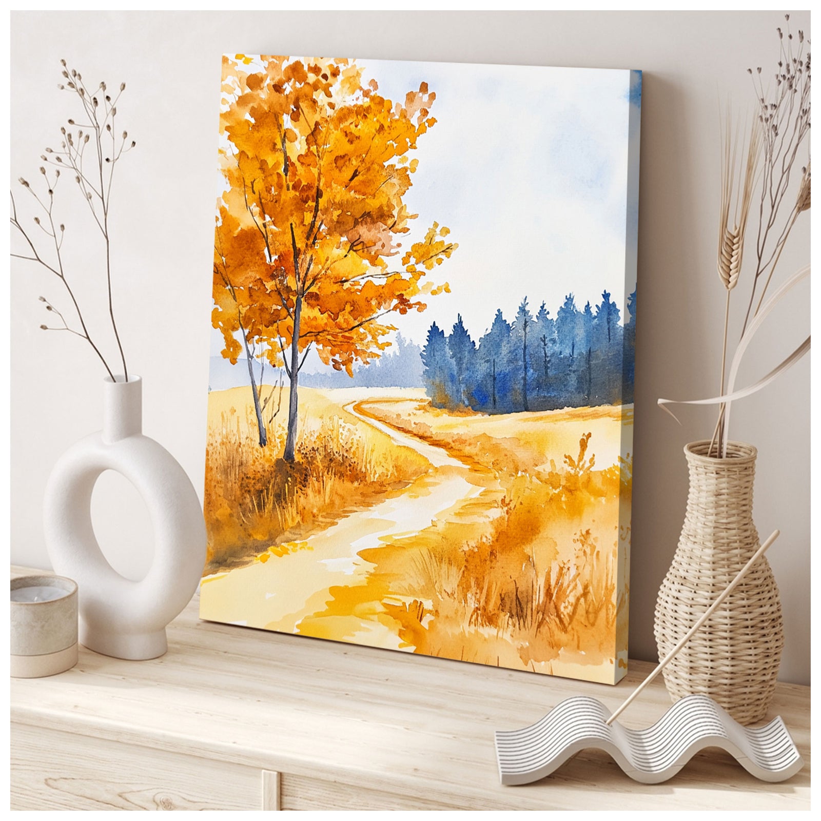 Amber Path Fall Fine Arts Print