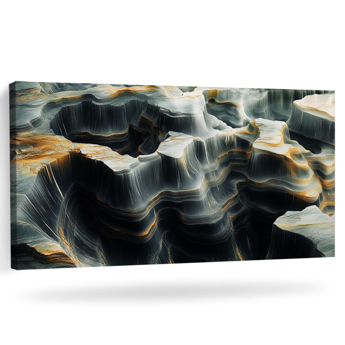 Mystic Stone Landscape Canvas Wall Art for Living Room