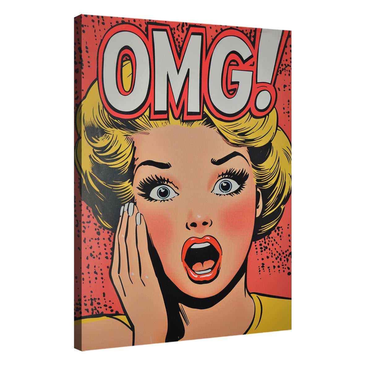 Pop Art Woman Wall Art Comic Style Portrait